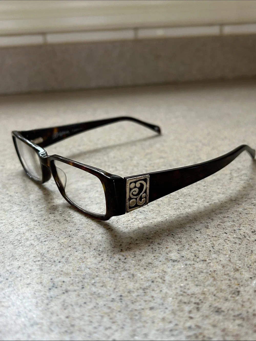 Brighton Contemporary 1.5 reading tortoise glasses.